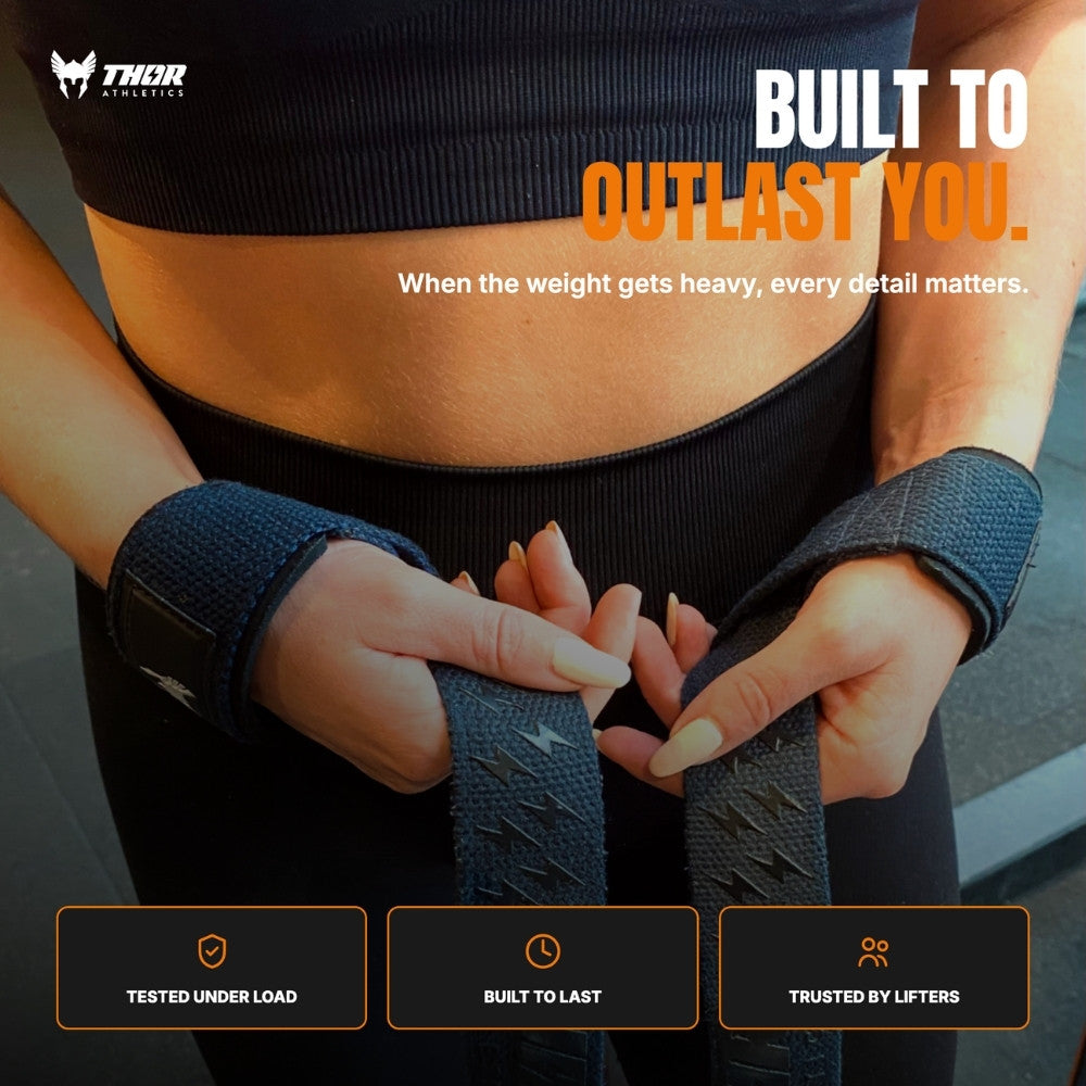 Lifting Straps | Extra Grip | Viking Blue