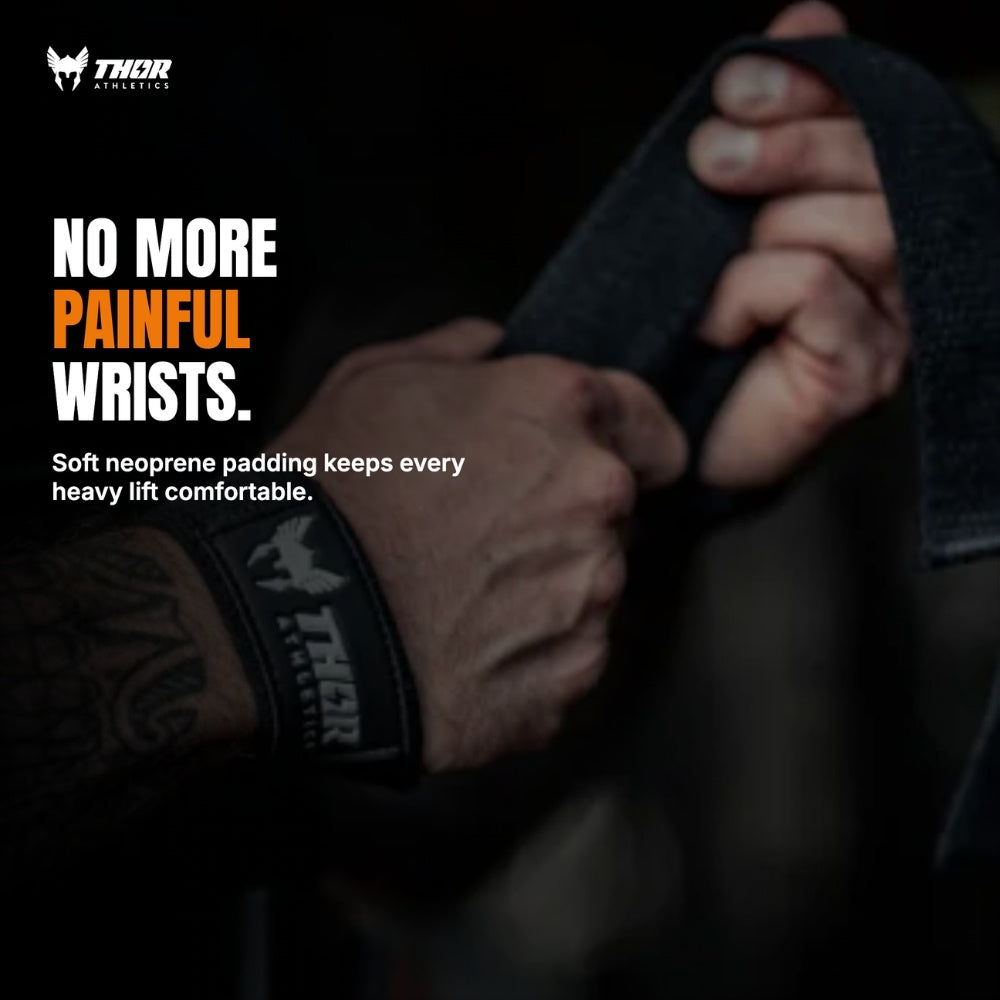 Lifting Straps voor smalle handen | Maat XS | Zwart