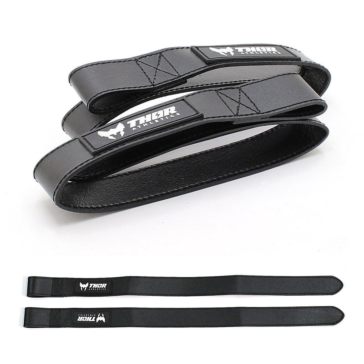 Beste Leren Lifting Straps in NL & EU kopen | Zwart | Thor Athletics