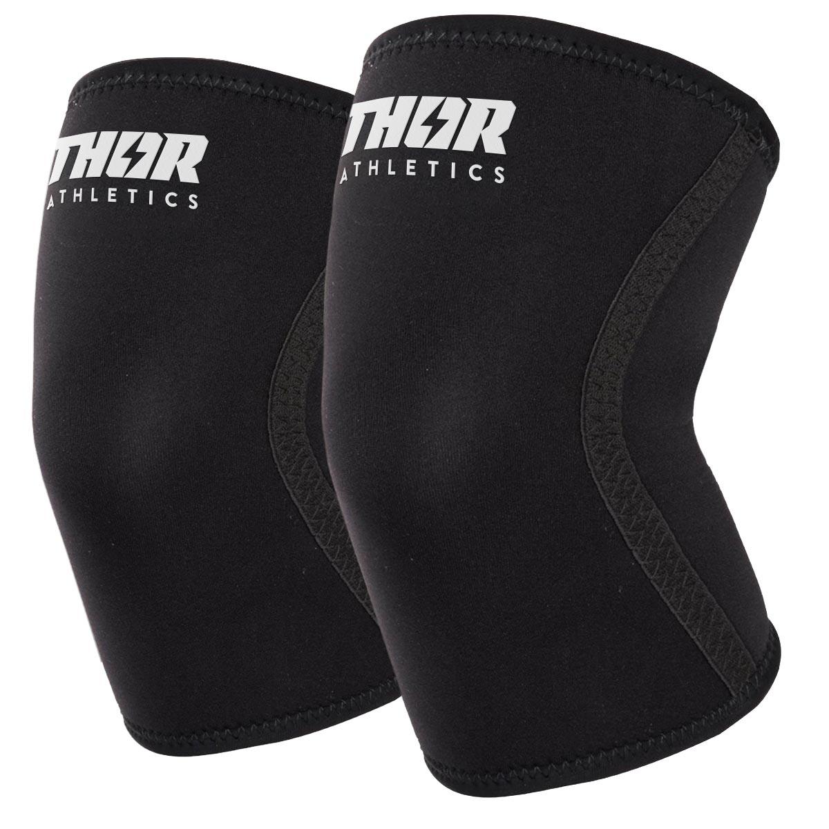 Knee Sleeves 7mm | Zwart | Powerlifting & Fitness | Thor Athletics