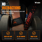 Lifting Straps | Extra Grip | Zwart met Rood