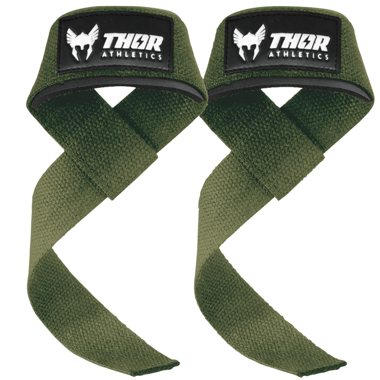 Army Green Lifting Straps - Thor Athletics