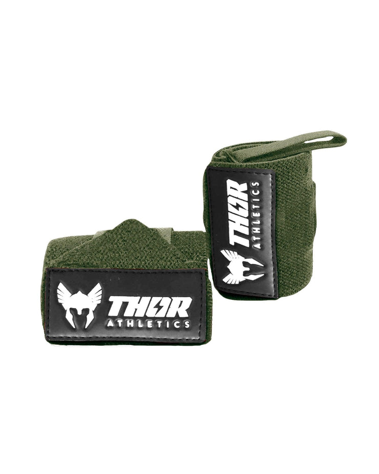 Army Green Wrist Wraps - Thor Athletics