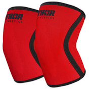 Red Edition 7mm Knee Sleeves - Thor Athletics